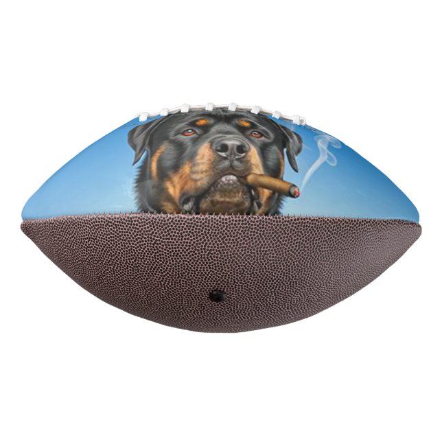 Balón De Fútbol Americano Rottie Maximus ama su bola (Girado 270)