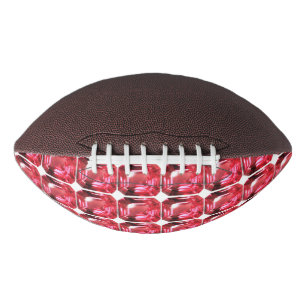 Balón De Fútbol Americano Ruby Gemstone Pink