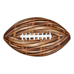 Balón De Fútbol Americano Rugged Wicker Basket Look