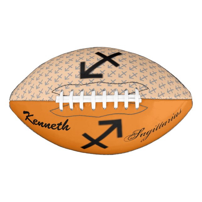 Balón De Fútbol Americano Sagittarius Zodiac Symbol Standard de K Yoncich (Anverso)