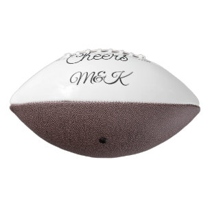 Balón De Fútbol Americano Sencillo minimalista añadir nombre felicitaciones