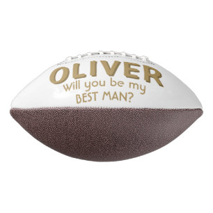 Balón De Fútbol Americano ¿Serás mi mejor nombre personalizado masculino fút