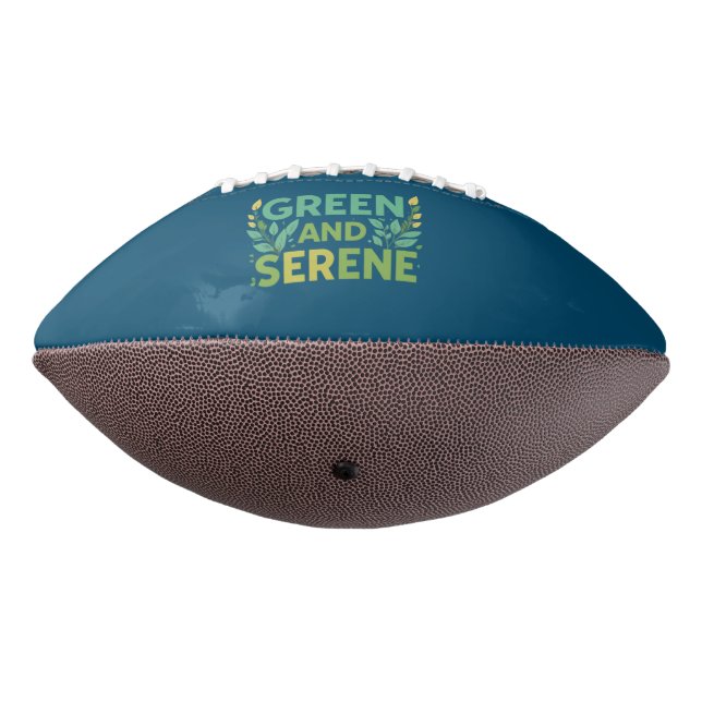 Balón De Fútbol Americano Sereno verde (Girado 270)