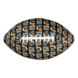 Balón De Fútbol Americano Siempre iluminado con rock