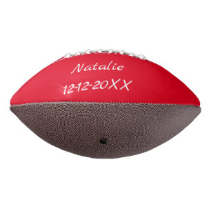 Balón De Fútbol Americano Simple texto minimalista rosa para dama de honor a