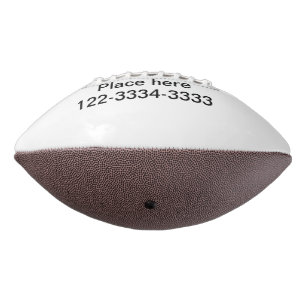 Balón De Fútbol Americano Simple texto mínimo añadir nombre lugar ciudad tel
