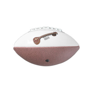 Balón De Fútbol Americano Sitar personalizado ilustracion