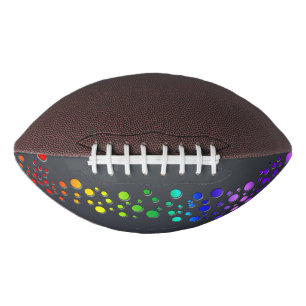 Balón De Fútbol Americano SlipperyJoe ama burbujas rojo naranja amarillo ver