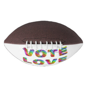 Balón De Fútbol Americano SlipperyJoe voto amor igualdad pelaje de colores d