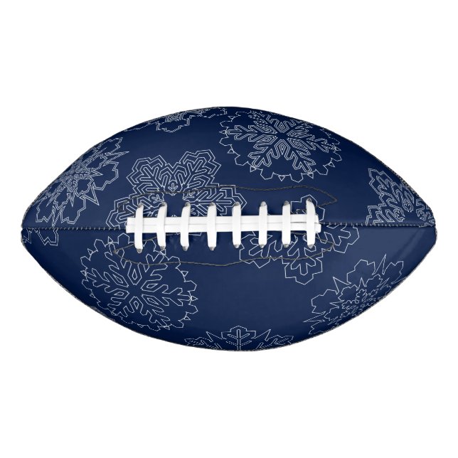 Balón De Fútbol Americano Snowflake (Anverso)