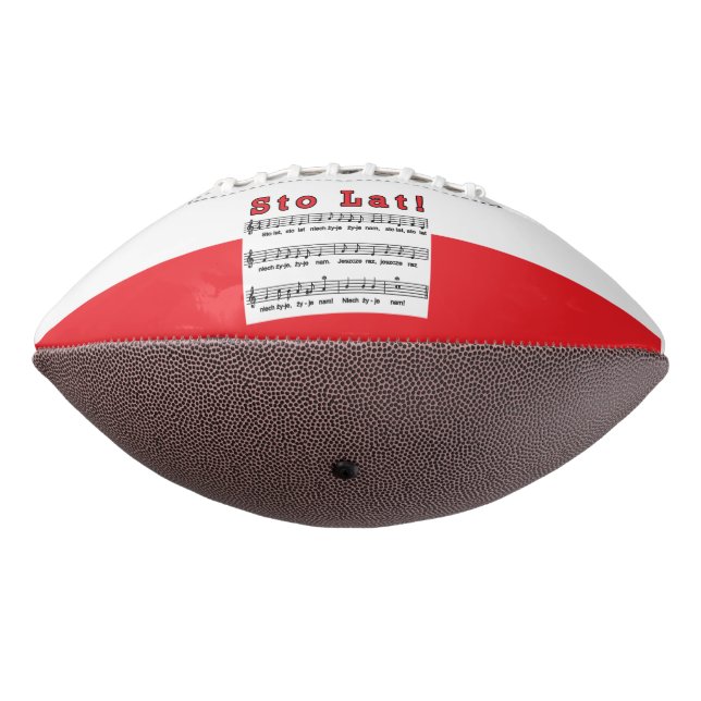Balón De Fútbol Americano ¡Sto Lat! Canción (Girado 270)