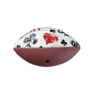 Balón De Fútbol Americano Tarjeta de juego de jugador de póquer se adapta a 