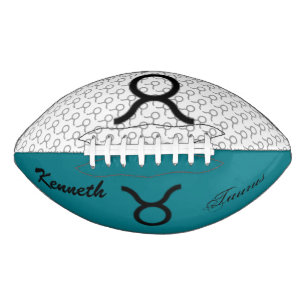 Balón De Fútbol Americano Taurus Zodiac Symbol Standard por Kenneth Yoncich