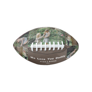 Balón De Fútbol Americano Te queremos papá, Personalizado 3 Foto