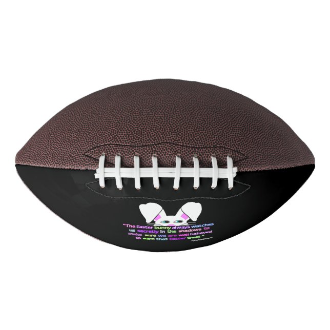 Balón De Fútbol Americano Te Veo, Fútbol Conejo De Pascua (Anverso)