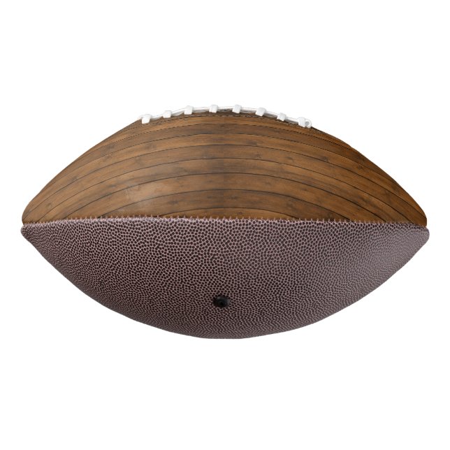 Balón De Fútbol Americano Textura de madera (Girado 270)