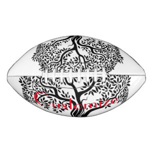 Balón De Fútbol Americano Thunder_Cove del árbol de la vida