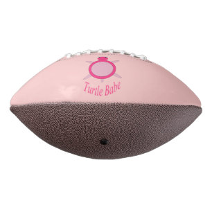 Balón De Fútbol Americano Tortuga rosa dulce de fútbol