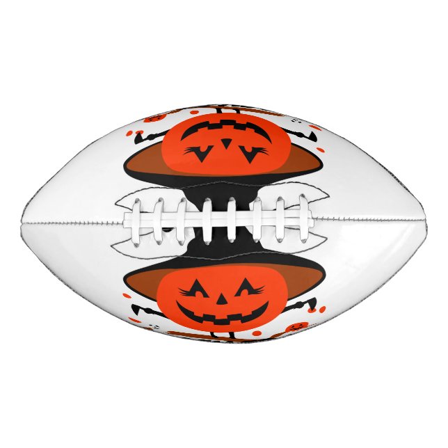 Balón De Fútbol Americano Treck Trat Pumpkin Sonriente (Anverso)