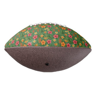 Balón De Fútbol Americano Tropical/Hawaii patterned floral