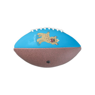 Balón De Fútbol Americano Una chiflada hiena riéndose del ilustracion person