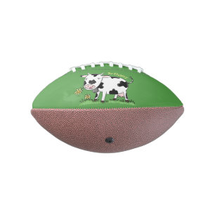 Balón De Fútbol Americano Vaca corta en ilustracion personalizado de campo v
