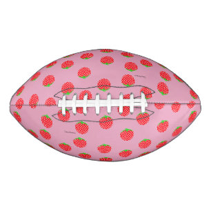 Balón De Fútbol Americano Verano Hermoso de Fresa