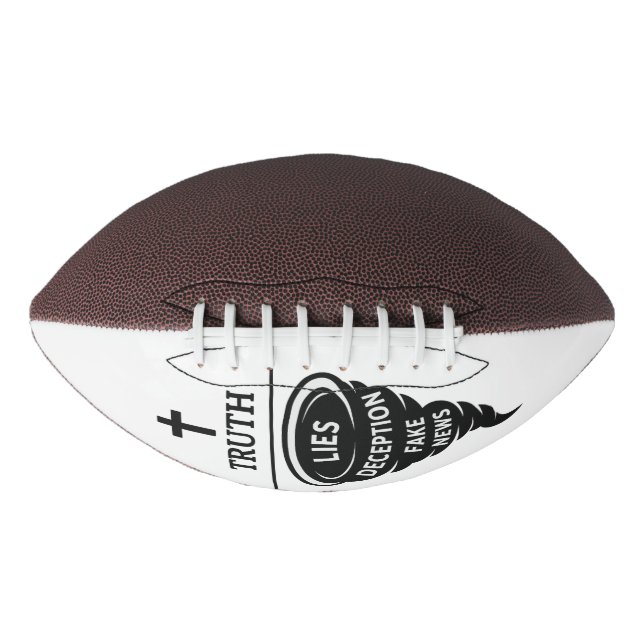Balón De Fútbol Americano Verdad sobre mentiras (Anverso)