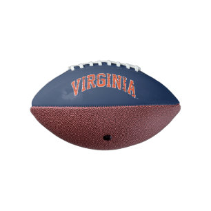 Balón De Fútbol Americano Virginia Wordmark Distorsionado