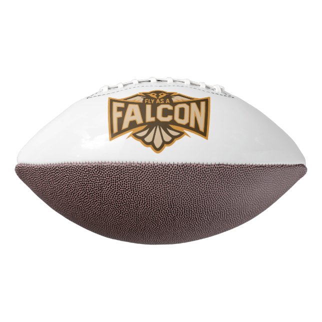 Balón De Fútbol Americano Volar como un Halcón Sepia (Girado 90)