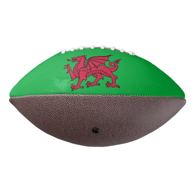 Balón De Fútbol Americano Wales Flag World Cup 2026 Red dragon Cymru (Girado 270)