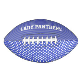 Balón De Fútbol Americano Whimsical Periwinkle Blue Custom Football