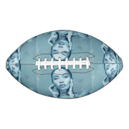 Balón De Fútbol Americano "Woman in Blue" Premium Canvas 