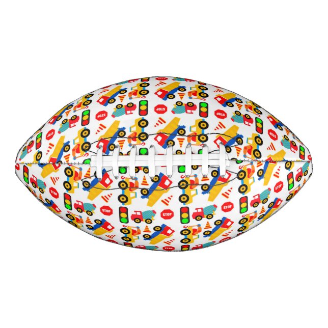 Balón De Fútbol Americano Zona de construcción (Anverso)
