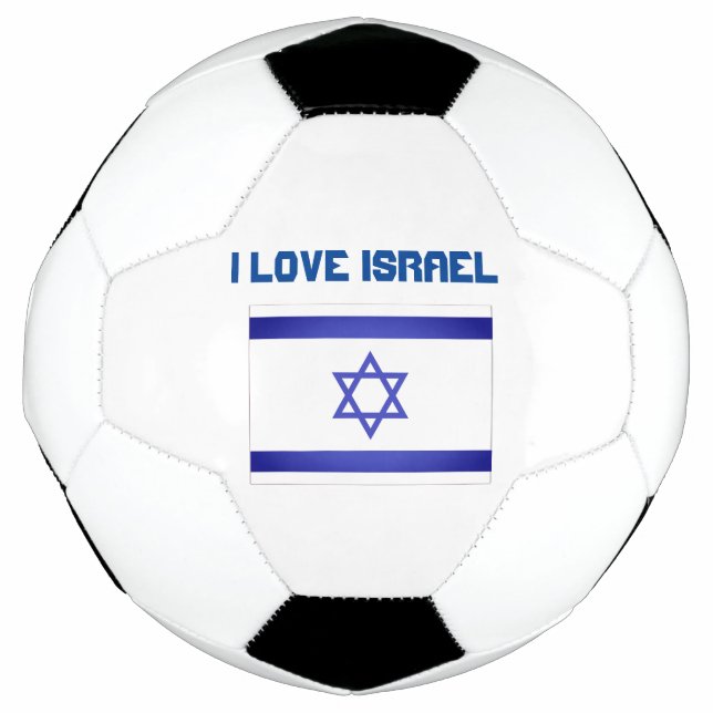 Balón De Fútbol Amo a Israel (Anverso)
