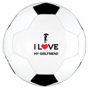 BALÓN DE FÚTBOL AMO A MI NOVIA.