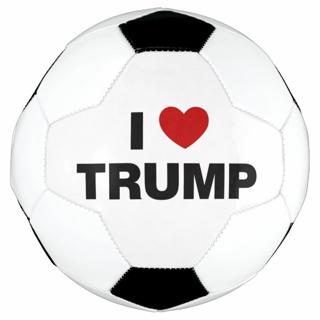 Balón De Fútbol Amo a Trump (Anverso)