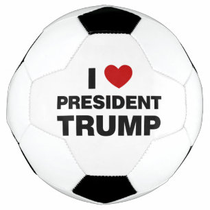 Balón De Fútbol Amo el corazón del presidente Trump