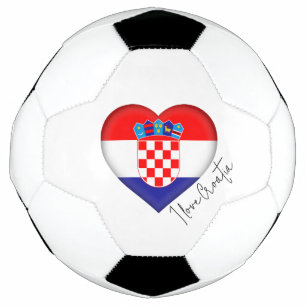 Balón De Fútbol Amo la bandera de Croacia Colores Bola de fútbol d