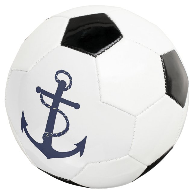 Balón De Fútbol Ancla Playa Simple Moderna (Tres cuartos)
