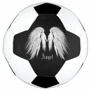 Balón De Fútbol ANGEL WINGS Gray Touathers Nombre personalizado