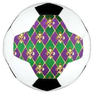 Balón De Fútbol Antecedentes de joyas Mardi Gras