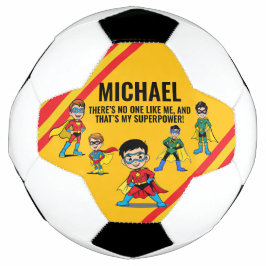 BALÓN DE FÚTBOL ANTI-STRESS KIDS HERO SUPERHERO POWER TEAM