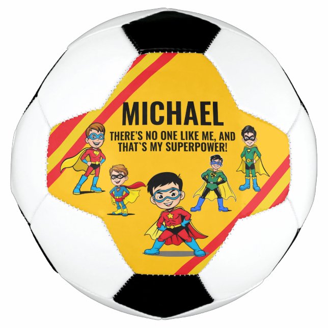 BALÓN DE FÚTBOL ANTI-STRESS KIDS HERO SUPERHERO POWER TEAM (Anverso)