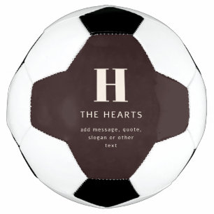 Balón De Fútbol Apellido de familia editable o nombre comercial de