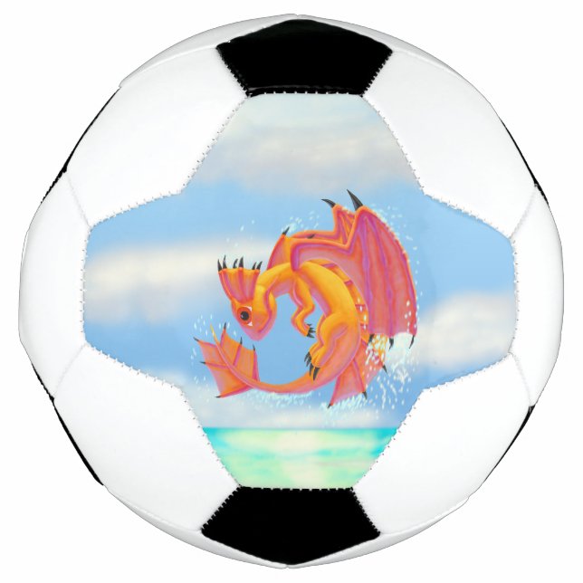 Balón De Fútbol Aqua Dragon (Anverso)