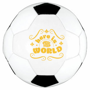 Balón De Fútbol Aquí está el mundo