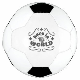Balón De Fútbol Aquí está el mundo