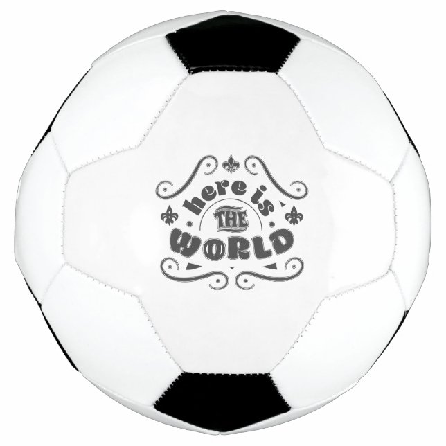 Balón De Fútbol Aquí está el mundo (Anverso)