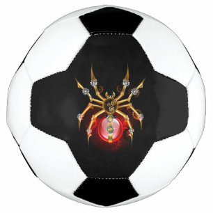 Balón De Fútbol Araña de vapor sobre negro